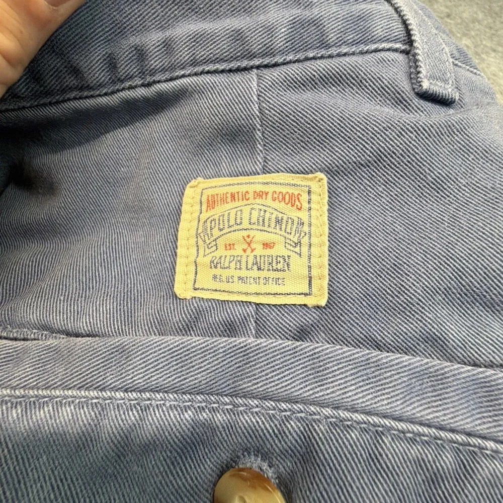 Vintage Polo Ralph Lauren Double Pleated Pants Blue 30x28 Made in USA